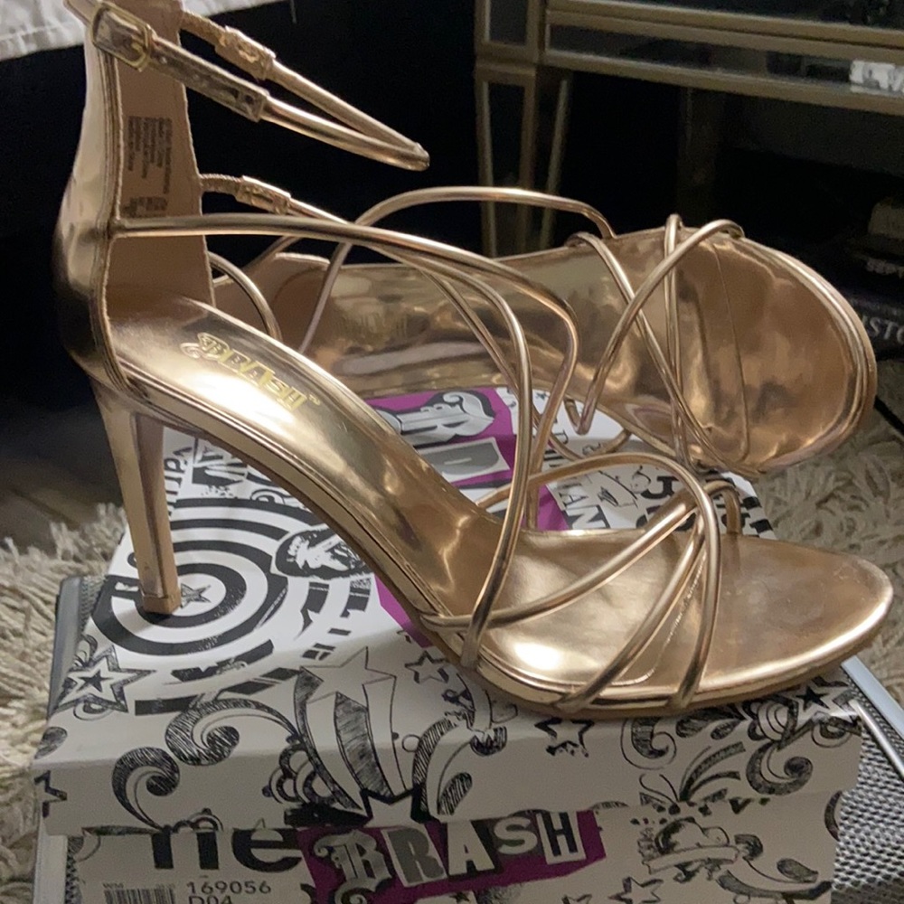 Rose Gold Strappy Heel